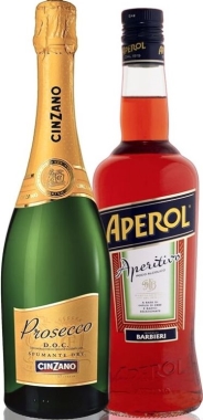 Ликер Aperol Aperetivo 1 л 11% + Вино игристое Cinzano Prosecco белое сухое  0,75 л 11% - купить Ликер Aperol в Киеве и Украине, узнать цены на дон  лучиано шампанское от магазина алкоголя Drink-Time